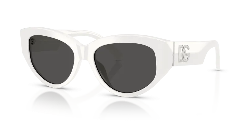 แว่นกันแดด Dolce & Gabbana DG4514-331287 White Dark Grey แว่นกันแดด Dolce Gabbana DG4514 331287 สีขาว สำหรับผู้หญิง
