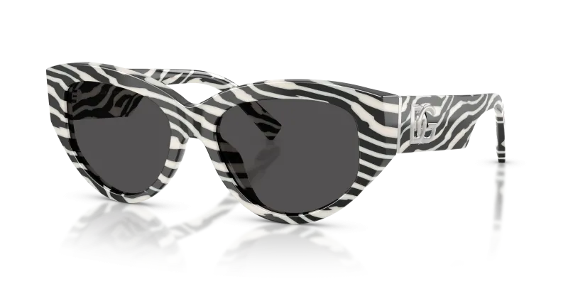 แว่นกันแดด Dolce & Gabbana DG4514-337287 Zebra Multicolor Dolce & Gabbana DG4514 337287 แว่นกันแดดลายม้าลาย สำหรับผู้หญิง