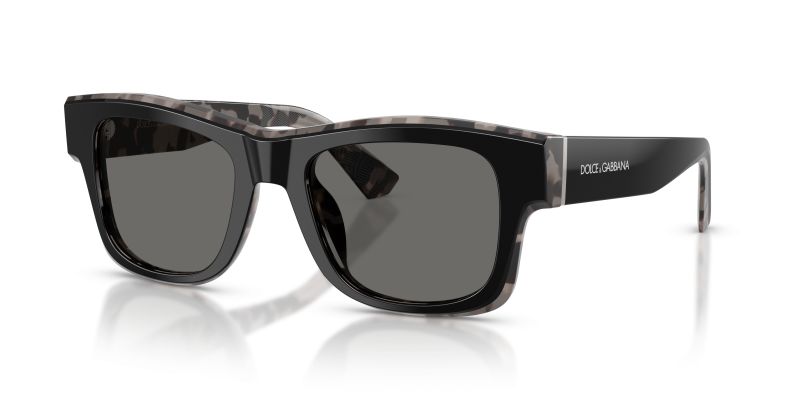 Dolce & Gabbana DG4515 3403/1 แว่นกันแดดดำเฉดฮาวานาเทา สำหรับผู้ชาย