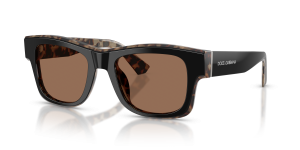 Dolce & Gabbana DG4515 341773 แว่นกันแดดสีดำเฉดฮาวานาแดง สำหรับผู้ชาย
