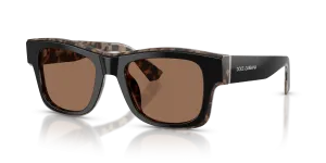 Dolce & Gabbana DG4515 341773 แว่นกันแดดสีดำเฉดฮาวานาแดง สำหรับผู้ชาย