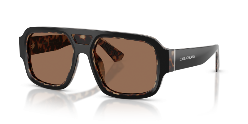 Dolce & Gabbana DG4516 341773 แว่นกันแดดดำเฉดฮาวานาแดง สำหรับผู้ชาย