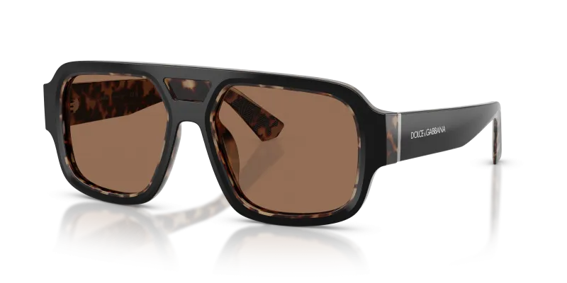 Dolce & Gabbana DG4516 341773 แว่นกันแดดดำเฉดฮาวานาแดง สำหรับผู้ชาย