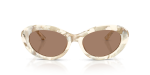 แว่นกันแดด Dolce & Gabbana DG4519-346173 Pearl Havana Cream Solid Brown Dolce Gabbana DG4519 346173 ด้านหน้า