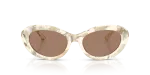 แว่นกันแดด Dolce & Gabbana DG4519-346173 Pearl Havana Cream Solid Brown Dolce Gabbana DG4519 346173 ด้านหน้า