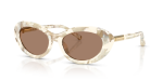 แว่นกันแดด Dolce & Gabbana DG4519-346173 Pearl Havana Cream Solid Brown แว่นกันแดด Dolce Gabbana DG4519 346173 Pearl Havana Cream สำหรับผู้หญิง