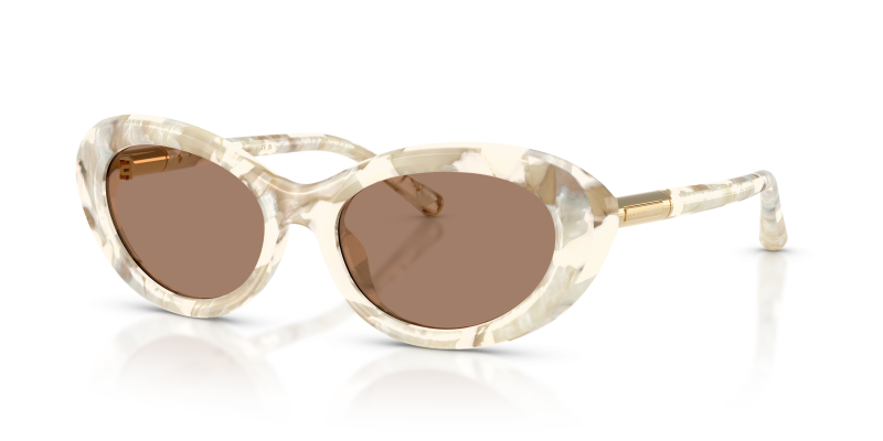 แว่นกันแดด Dolce & Gabbana DG4519-346173 Pearl Havana Cream Solid Brown แว่นกันแดด Dolce Gabbana DG4519 346173 Pearl Havana Cream สำหรับผู้หญิง
