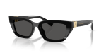 แว่นกันแดด Dolce & Gabbana DG4532-501/87 Black Dark Grey Dolce & Gabbana DG4532 501-87 แว่นกันแดดสีดำทรงตาแมว สำหรับผู้หญิง
