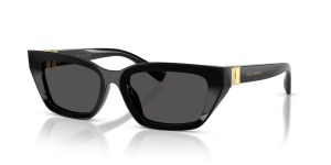 Dolce & Gabbana DG4532 501-87 แว่นกันแดดสีดำทรงตาแมว สำหรับผู้หญิง