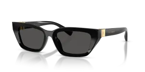 Dolce & Gabbana DG4532 501-87 แว่นกันแดดสีดำทรงตาแมว สำหรับผู้หญิง