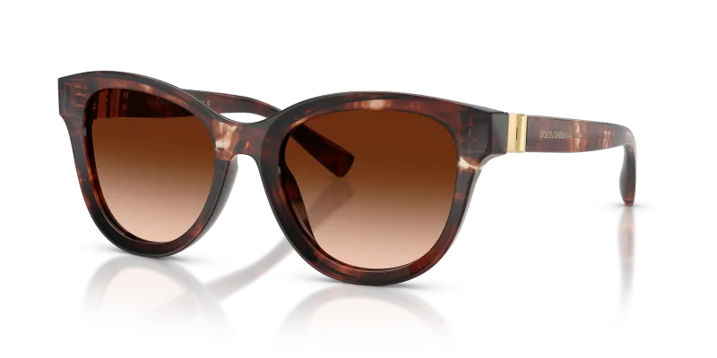 แว่นกันแดด Dolce & Gabbana DG4533-322274 Dark Red Havana Brown Gradient Dolce & Gabbana DG4533 322274 แว่นกันแดดสีฮาวานาแดงเข้ม สำหรับผู้หญิง