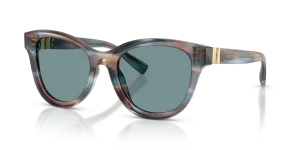 Dolce & Gabbana DG4533 344880 แว่นกันแดดลายแถบน้ำเงิน สำหรับผู้หญิง