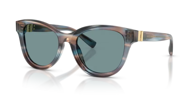 Dolce & Gabbana DG4533 344880 แว่นกันแดดลายแถบน้ำเงิน สำหรับผู้หญิง