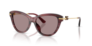 Dolce & Gabbana DG4534 3474LA แว่นกันแดดลายแถบม่วง สำหรับผู้หญิง