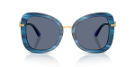 แว่นกันแดด Dolce & Gabbana DG4535-347272 Striped Blue Transparent Blue Dolce & Gabbana DG4535 347272 ด้านหน้า