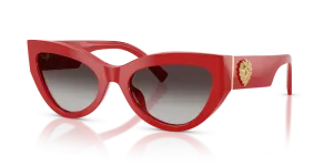 Dolce & Gabbana DG4536 30888G แว่นกันแดดสีแดงเต็ม สำหรับผู้หญิง