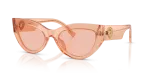 แว่นกันแดด Dolce & Gabbana DG4536-322684 Nude Transparent Dark Pink แว่นกันแดด Dolce Gabbana DG4536 322684 นู้ดโปร่งใส สำหรับผู้หญิง