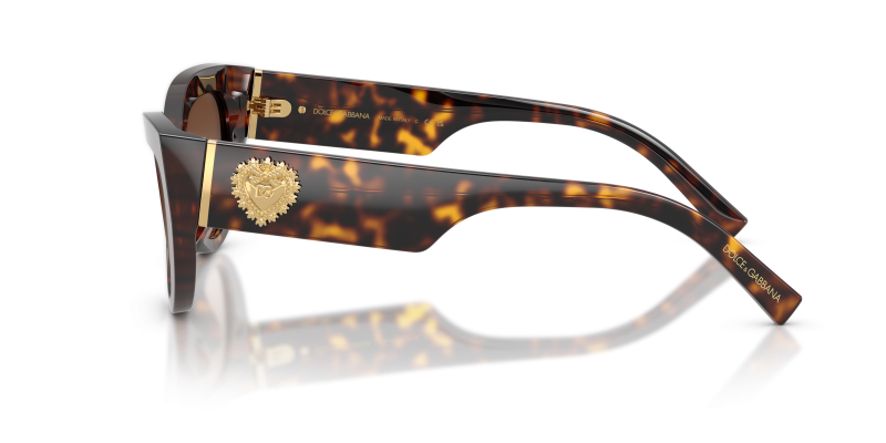 แว่นกันแดด Dolce & Gabbana DG4536 502/13 มุมข้าง ขาแว่นลายฮาวานา