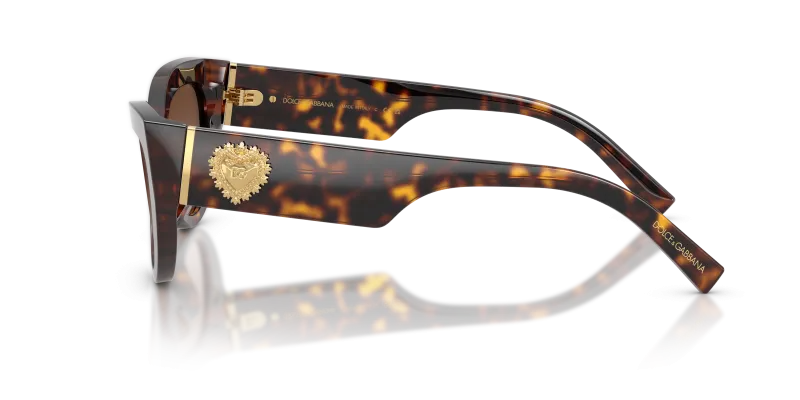 แว่นกันแดด Dolce & Gabbana DG4536 502/13 มุมข้าง ขาแว่นลายฮาวานา