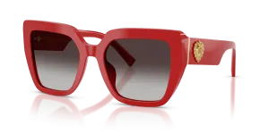 Dolce & Gabbana DG4538 30888G แว่นกันแดดสีแดงเข้ม สำหรับผู้หญิง