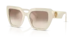 แว่นกันแดด Dolce & Gabbana DG4538-331294 Cream Brown Silver Mirror Dolce & Gabbana DG4538 331294 แว่นกันแดดสีครีมเลนส์ปรอท สำหรับผู้หญิง