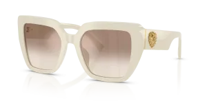Dolce & Gabbana DG4538 331294 แว่นกันแดดสีครีมเลนส์ปรอท สำหรับผู้หญิง