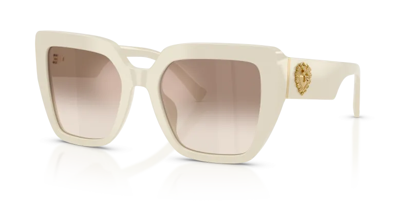 แว่นกันแดด Dolce & Gabbana DG4538-331294 Cream Brown Silver Mirror Dolce & Gabbana DG4538 331294 แว่นกันแดดสีครีมเลนส์ปรอท สำหรับผู้หญิง