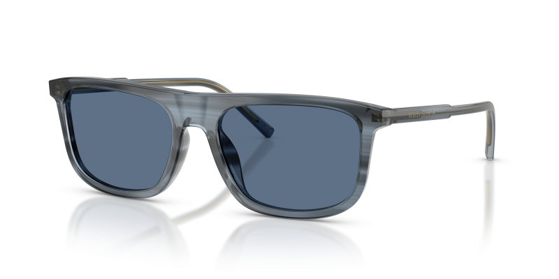 Dolce & Gabbana DG4542 348280 แว่นกันแดดโทนน้ำเงินลายแถบ สำหรับผู้ชาย