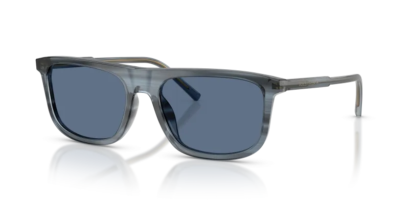 Dolce & Gabbana DG4542 348280 แว่นกันแดดโทนน้ำเงินลายแถบ สำหรับผู้ชาย
