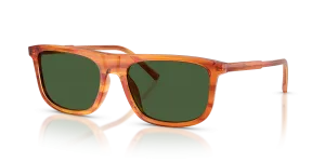 Dolce & Gabbana DG4542 348371 แว่นกันแดดลายแถบสีขิง สำหรับผู้ชาย