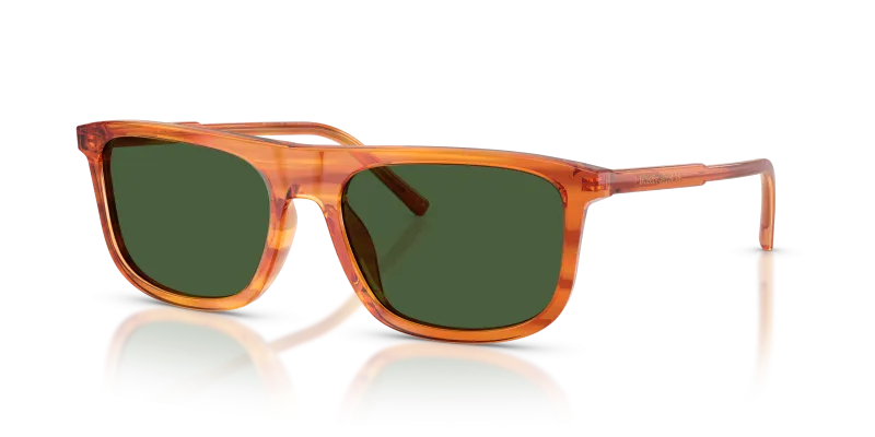 Dolce & Gabbana DG4542 348371 แว่นกันแดดลายแถบสีขิง สำหรับผู้ชาย