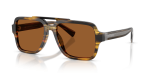 Dolce & Gabbana DG4544 306363 แว่นกันแดดลายทางน้ำตาลบรอนซ์ สำหรับผู้ชาย