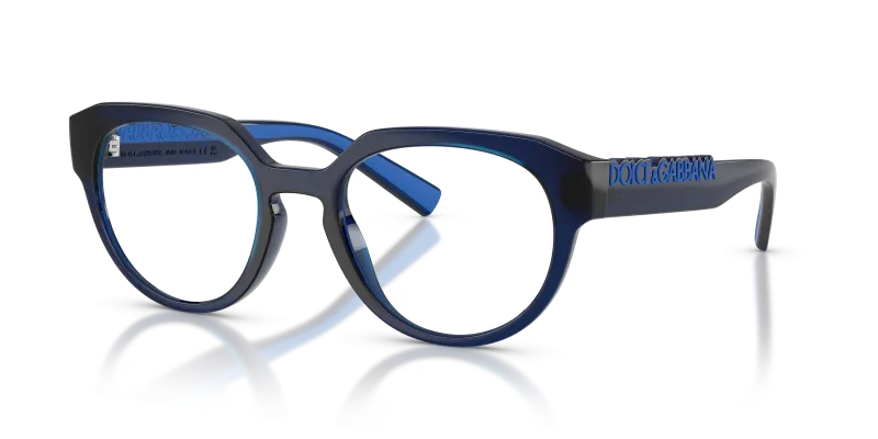 กรอบแว่นสายตา Dolce & Gabbana DG5113-3009 Transparent Dark Blue Dolce & Gabbana DG5113 3009 แว่นสายตาสีน้ำเงินโปร่งใส ทุกเพศ