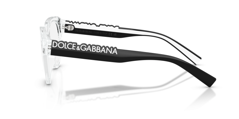 แว่นสายตา Dolce & Gabbana DG5113 3133 มุมข้าง ขาแว่นดำสลับขาว