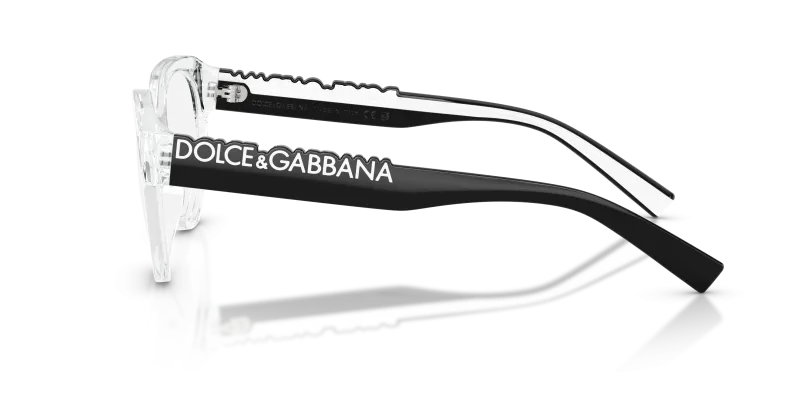 แว่นสายตา Dolce & Gabbana DG5113 3133 มุมข้าง ขาแว่นดำสลับขาว