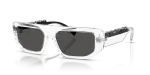 Dolce & Gabbana DG6203 313387 แว่นกันแดดกรอบใสคริสตัล สำหรับทุกเพศ