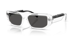 Dolce & Gabbana DG6203 313387 แว่นกันแดดกรอบใสคริสตัล สำหรับทุกเพศ