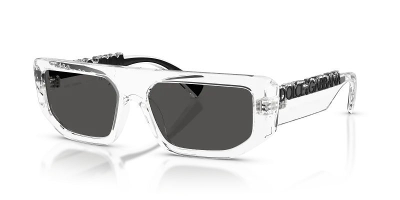 Dolce & Gabbana DG6203 313387 แว่นกันแดดกรอบใสคริสตัล สำหรับทุกเพศ