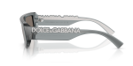 แว่นกันแดด Dolce & Gabbana DG6203-32556G Transparent Dark Grey Light Grey Silver แว่นกันแดด Dolce & Gabbana DG6203 32556G มุมข้าง กรอบเทาเข้มโปร่งใส