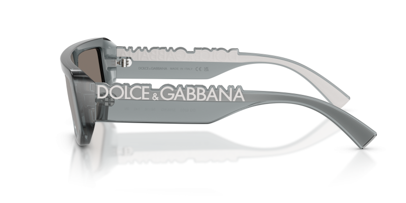 แว่นกันแดด Dolce & Gabbana DG6203 32556G มุมข้าง กรอบเทาเข้มโปร่งใส