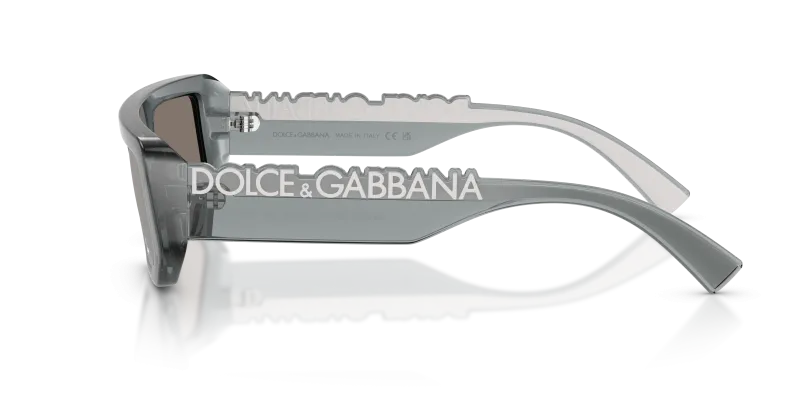 แว่นกันแดด Dolce & Gabbana DG6203 32556G มุมข้าง กรอบเทาเข้มโปร่งใส