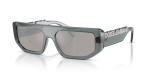 แว่นกันแดด Dolce & Gabbana DG6203-32556G Transparent Dark Grey Light Grey Silver Dolce & Gabbana DG6203 32556G แว่นกันแดดเลนส์ปรอททึบเทาอ่อน สำหรับทุกเพศ