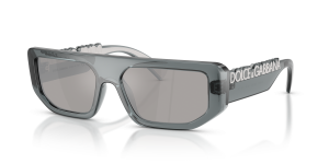 Dolce & Gabbana DG6203 32556G แว่นกันแดดเลนส์ปรอททึบเทาอ่อน สำหรับทุกเพศ