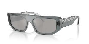 Dolce & Gabbana DG6203 32556G แว่นกันแดดเลนส์ปรอททึบเทาอ่อน สำหรับทุกเพศ