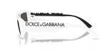 แว่นกันแดด Dolce Gabbana DG6203 331287 มุมข้าง ขาแว่นสองโทนดำขาว