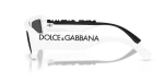 แว่นกันแดด Dolce Gabbana DG6203 331287 มุมข้าง ขาแว่นสองโทนดำขาว