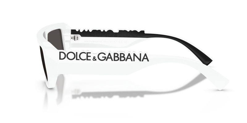 แว่นกันแดด Dolce Gabbana DG6203 331287 มุมข้าง ขาแว่นสองโทนดำขาว