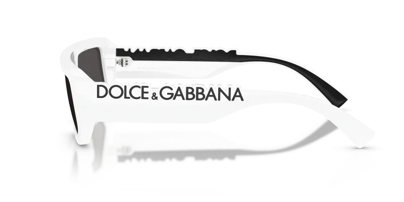 แว่นกันแดด Dolce Gabbana DG6203 331287 มุมข้าง ขาแว่นสองโทนดำขาว