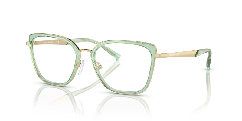 กรอบแว่นสายตา Emporio Armani EA1152-3363 Shiny Pale Gold Emporio Armani EA1152 3363 แว่นสายตาทองอ่อนมันเงา สำหรับผู้หญิง