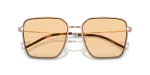 แว่นกันแดด Emporio Armani EA2159D-3011/7 Shiny Rose Gold Orange Emporio Armani EA2159D 3011/7 close-up ด้านหน้า